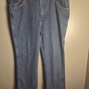 Wrangler Advanced Comfort Straight Leg Slim Fit Blue Denim Jeans. Men's 40x30